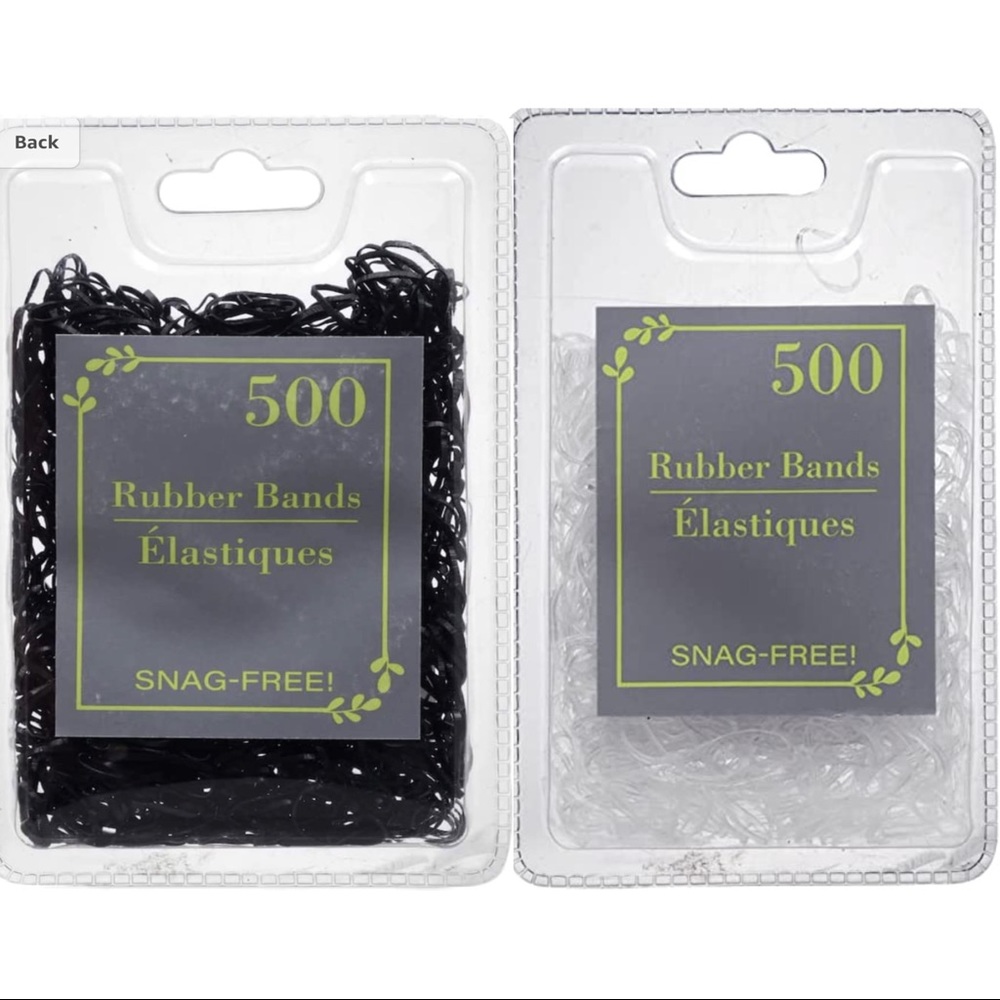 8-pack of 500 Snag-Free Rubberbands